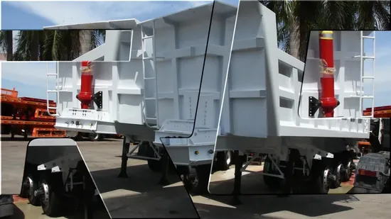 Semi-remorque à benne basculante de haute qualité, 3 essieux, 4 essieux, 40/45 m3, 50 tonnes, type U, à vendre