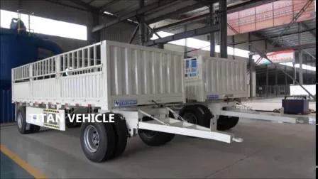 Semi-remorque complète Cargo Fence, remorque à barre d'attelage avec panneau latéral