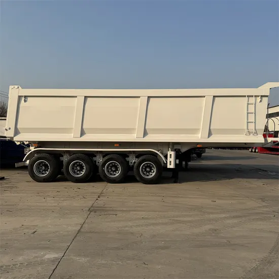 Semi-remorque à benne basculante arrière à 2, 3 ou 4 essieux, capacité de 60, 70 ou 80 tonnes, avec bâche électrique, pour le transport de minerais de sable