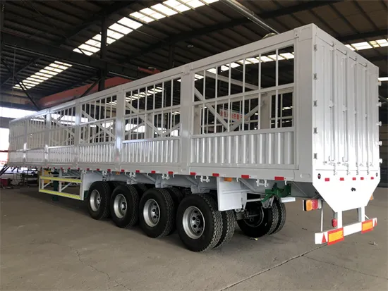 Semi-remorque à paroi latérale à 3 essieux, prix d'usine chinois, pour transport de marchandises en vrac, clôture latérale, vente en gros