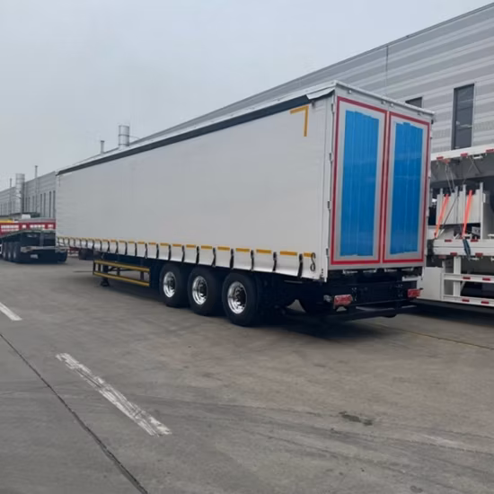 Remorque à rideau latéral à 3 essieux de haute qualité Remorque de transport de marchandises en vrac 40 pieds Semi-remorque à rideau latéral coulissant