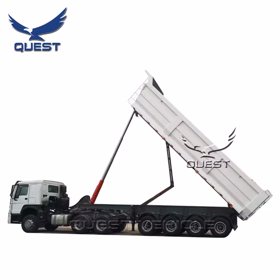 Remorque à benne basculante à 4 essieux/Remorque à benne basculante/Remorque pour camion lourd