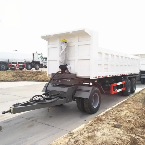 Remorque complète à 3 essieux à benne basculante latérale Remorque complète de haute qualité avec barre d'attelage