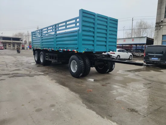Remorque à 3 essieux, 40 tonnes, à paroi latérale, avec boîte, clôture, camion de transport et remorque à barre de traction pour ferme agricole