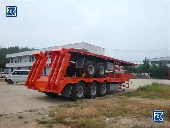 Semi-remorque surbaissée à double essieu/3 essieux, prix d'usine en Chine, remorque surbaissée, camion de transport, remorque extensible, camion de livraison, camion de transport
