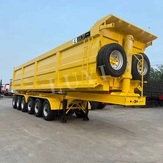Semi-remorque à benne basculante de 40 mètres cubes et 6 080 tonnes, pour le transport de minéraux, de sable et de pierres, à vendre