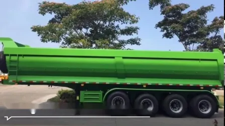 Semi-remorque à benne basculante à 5 essieux pour l'exploitation minière d'agrégats au Ghana
